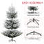 Plante de Noël artificielle 6 pieds, 795 brindilles réalistes, ouverture automatique, support en acier 70,88 po Arbre, pied, branches, déployer,