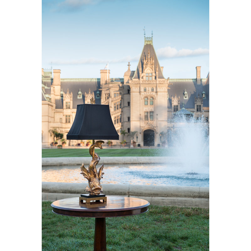 Table Lamp, Black, Gold