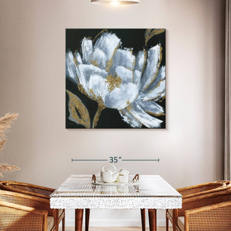 Midnight Bloom, 39" H x 39" W