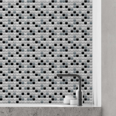 Montel Glitter Mosaic 3D Sticker Tile 30 x 15cm