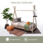 Lit plateforme en bois massif Khwaja-755871425