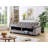 Full 82.7'' Wide Velvet Biscuit Back Convertible Sofa with Storage-1387275200-1387275211