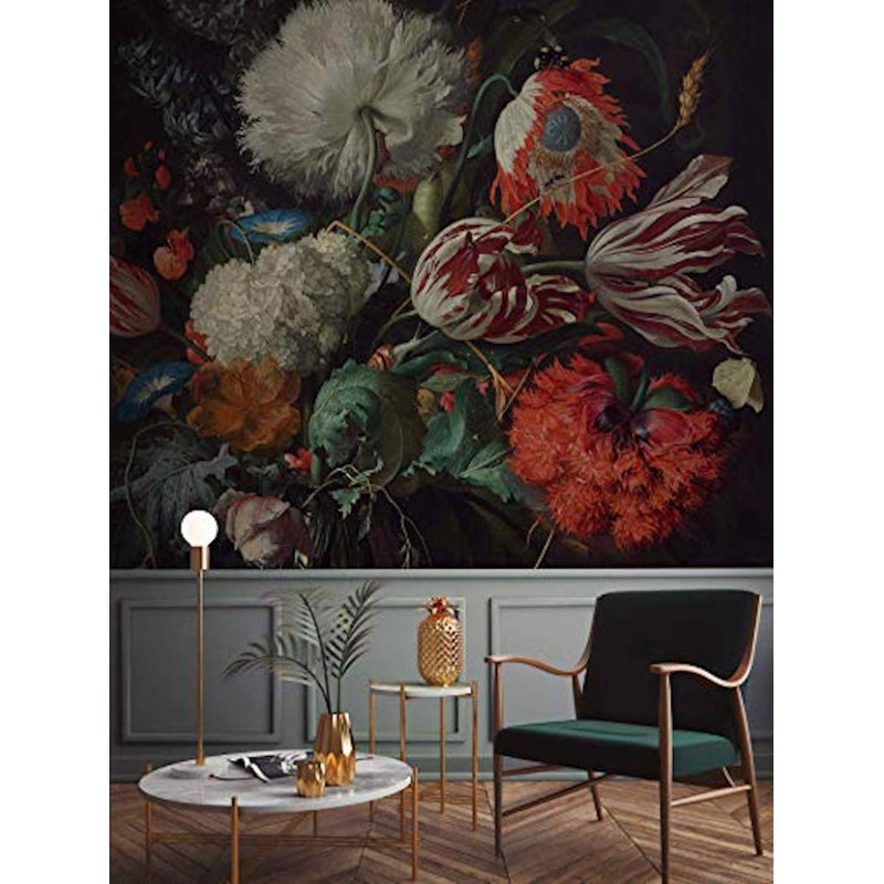 Papier peint floral Xzavious, L 106 po x l 187 po