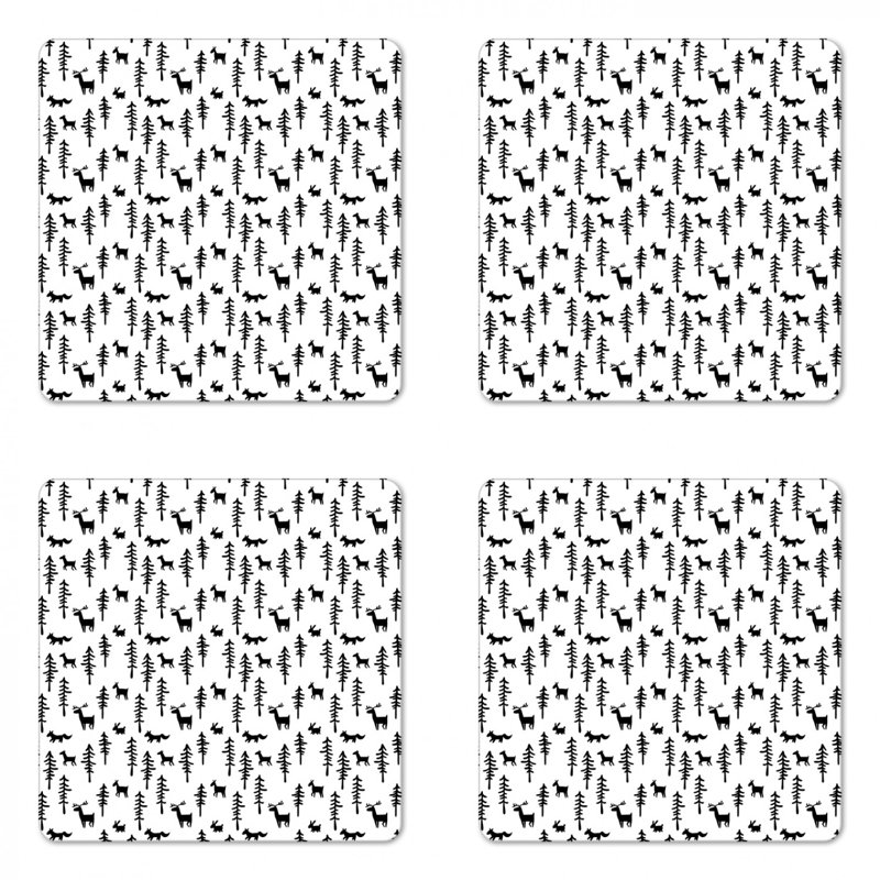 Square 4 Piece Coaster Set
