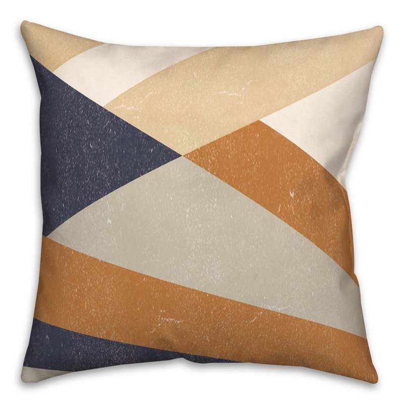 Coussin décoratif d'automne à formes abstraites d'automne