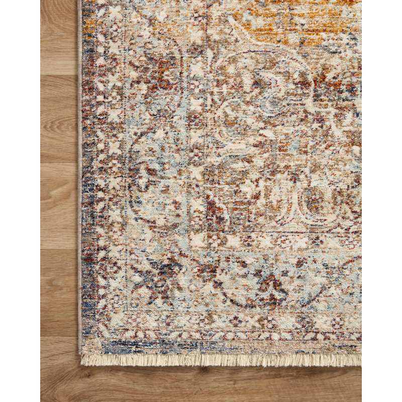 Sorrento Ivory Elegance Rectangular Wool-Blend Area Rug - 11'6" x 15'7"