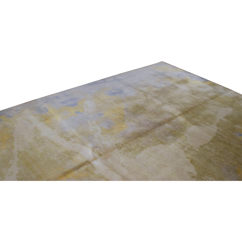 Tapis vert clair de haute qualité noué à la main