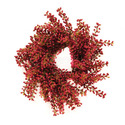 Faux Astilbe Plastic 10'' Wreath