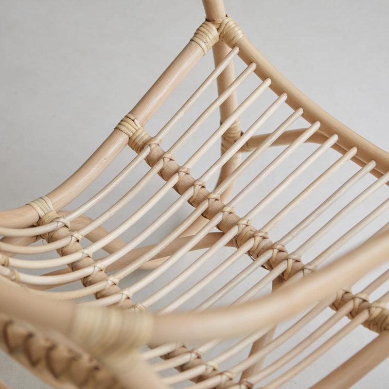 Mutine 37cm H Slat Back Arm Chair, Natural