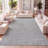 Asal Haze Solid Low-Pile Gray Rug-524148364