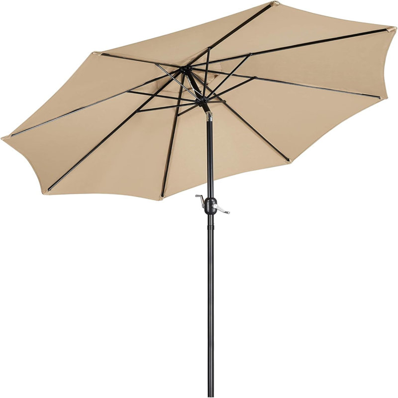 Caillan Tilt Market Parasol, Tan, 240cm H x 270cm W x 270cm D