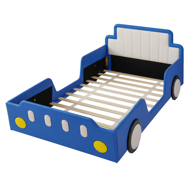 Lit plateforme avec roulettes pour enfant Velocity, Bleu
