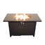 Table de foyer d'extérieur en acier avec couvercle Apisan H 25 po x l 43 po