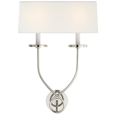 Chapman & Myers Symmetric Twist Double Sconce