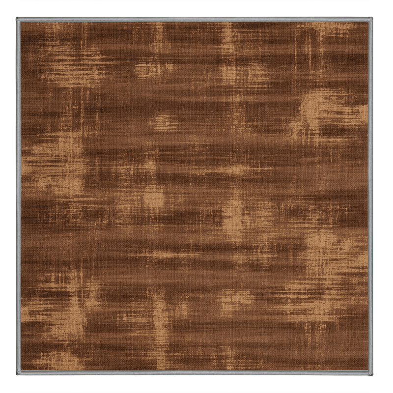 Tapis abstrait lavable à la machine, Carré 4 pi