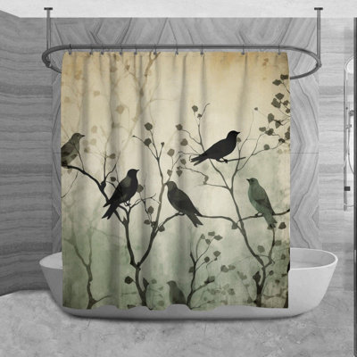 Rube Microfiber Shower Curtain