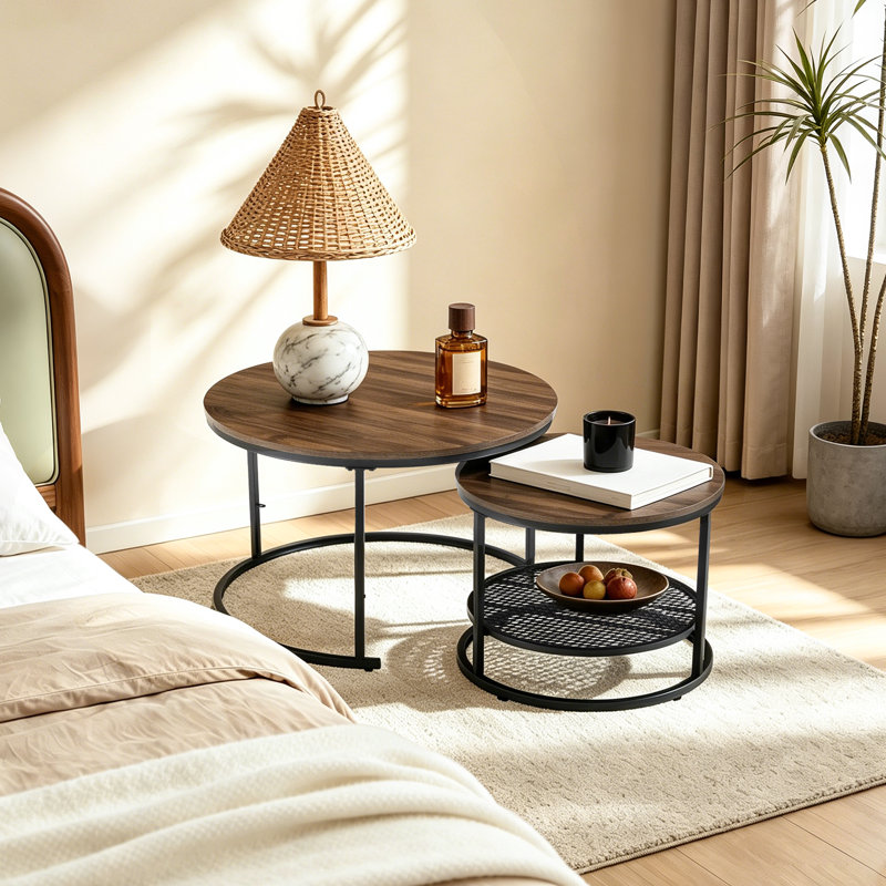Coffee Table with Storage, Brown