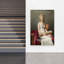 «Witty Mahjong Woman Elegant Playful Traditional Portrait», art mural-129095947