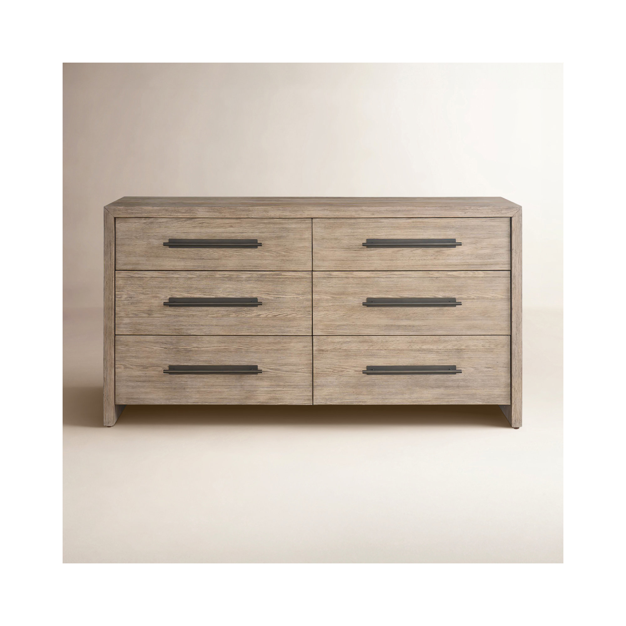Baxley 6 - Drawer Double Dresser, Brown