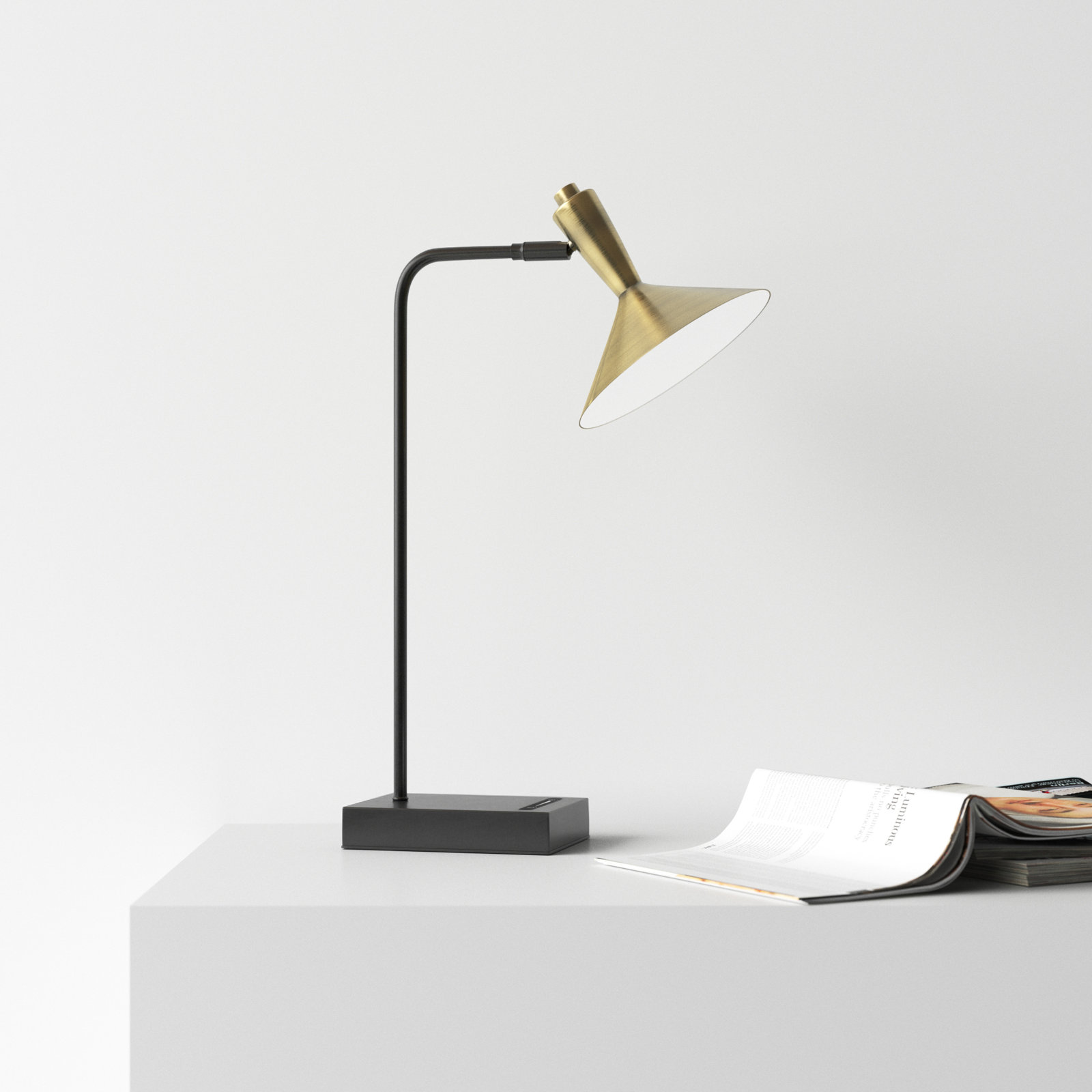 Kodi Metal USB Desk Lamp, No