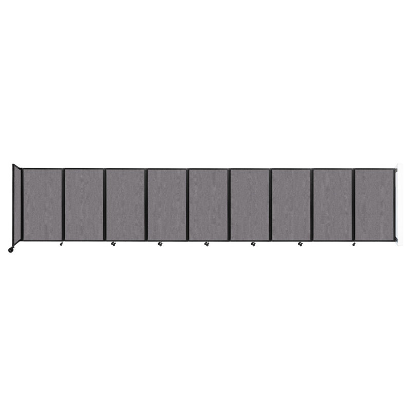 11 - Cloison pliante à panneaux, 9, H 60 po x l 300 po x P 12 po, Ardoise