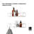 Cubiko Adhesive Shower Caddy Set, Bathroom Organizer with Adjustable Hooks-67187133