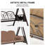 Balancelle de véranda à 2 places avec auvent inclinable avec coussins réglables et coussins inclus Servet, beige-1943929611