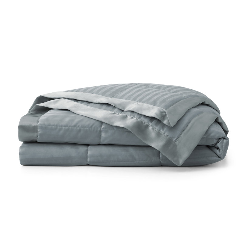 Blanket with Satin Trim, King, Beige