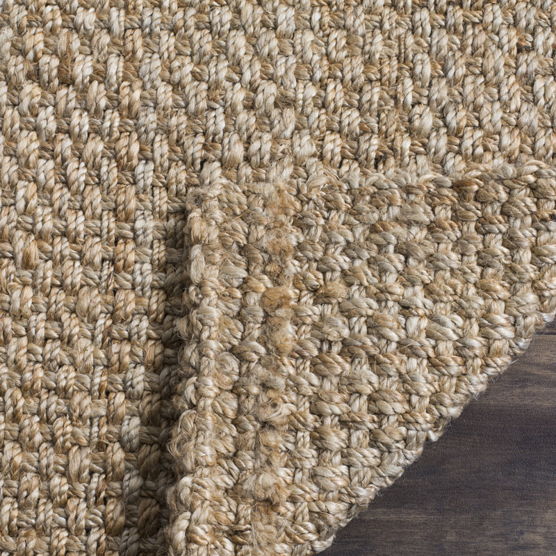 Erroll Pollux Carolene Geometric Handmade Tufted Jute Natural, Runner 2'3" x 10'
