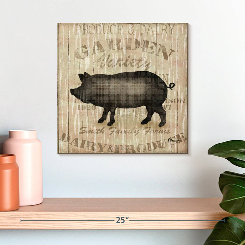 Plaque murale Khylige Farmers Market Crate II, H 16 po x l 16 po