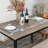 Millard 4-Person Metal and Wood Dining Table-1896887167