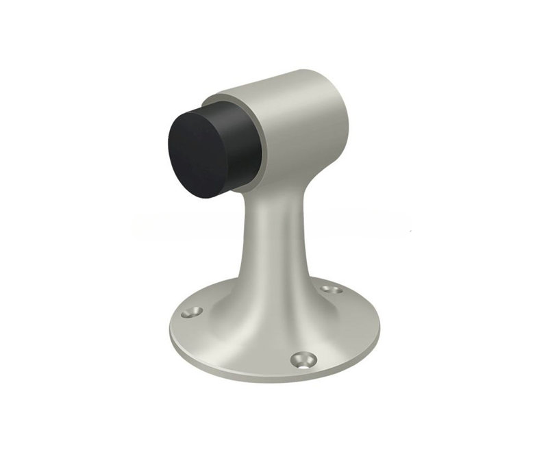 Fixation au sol Deltana DSF3225U15, tour de lit, laiton massif nickel brossé, Nickel brossé