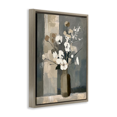«Neutral Floral Vase» par Ramona Murdock