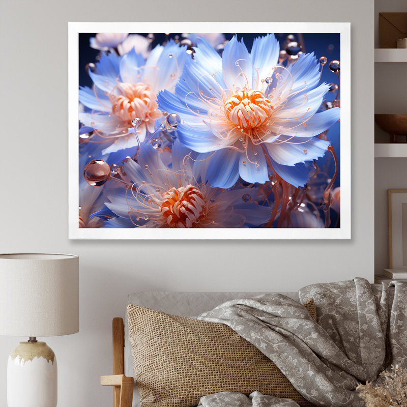 Impression sur toile Dreamy Mauve, H 30 po x l 40 po x P 1,5 po, Cadre simple blanc