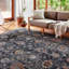 Tapis gris tissé à la machine Leonara-1427269519