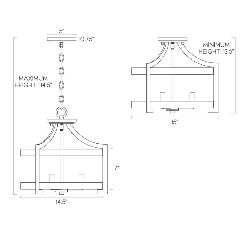 Luminaire suspendu tambour 3 lumières Govanny