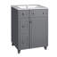 Meuble-lavabo 24 po avec lavabo en céramique 24 po - 2 tiroirs et 1 porte à fermeture en douceur