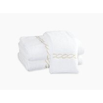 Matouk Whipstitch Bath Towels (Pool/White)