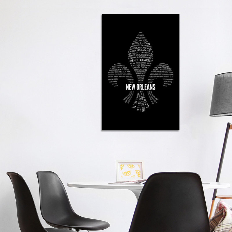 «New Orleans Fleur-De-Lis Quarters», impression sur toile tendue, H 60 po x l 40po x P 1,5 po