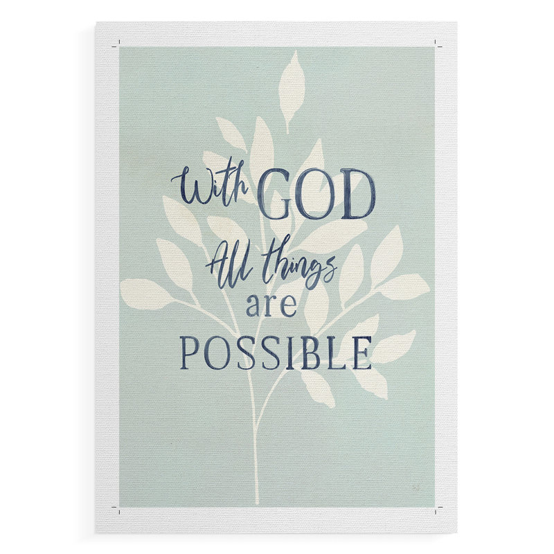 Toutes les choses - Impression sur toile seulement - NON-CADRE, 12" H x 8" W