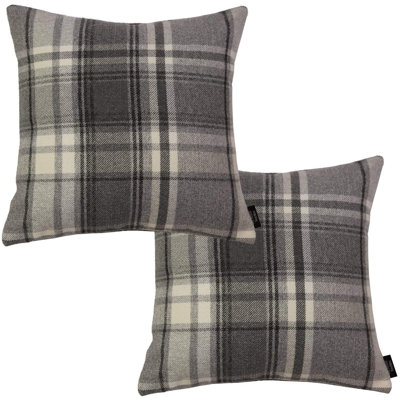 Plaid Square Cushion Cover