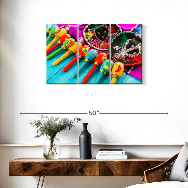 Maracas de la fête mexicaine Lelend, H 20 po x l 33 po