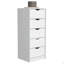 Commode H 42 po, 5 tiroirs, commode de rangement mince