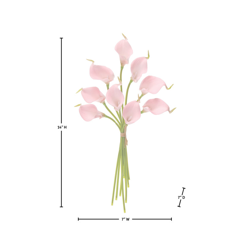 14" Pu Mini Callas Lily Bundle