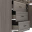 Armoire de salle à manger à grain de bois épais avec porte en verre et 3 tiroirs-2062316779