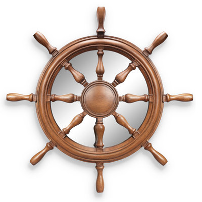 Ship's Wheel Wall Mirror