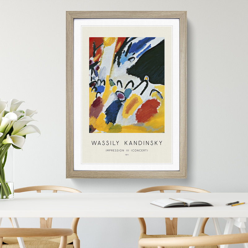 Impression III by Wassily Kandinsky - Picture Frame Painting, Oak Framed, 48cm H x 36cm W x 2cm D