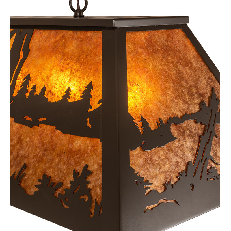 Rustic Lodge 6 - Light Pendant, 16" H x 17" W x 48" L