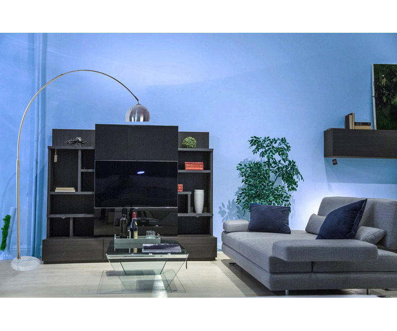 Lampe sur pied en acier 81 po