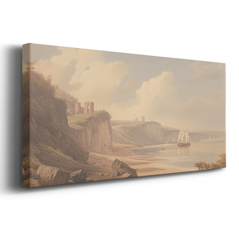Série nautique-Cxxiv - Toile tendue avec châssis - Prêt à accrocher, H 20 po x l 50 po
